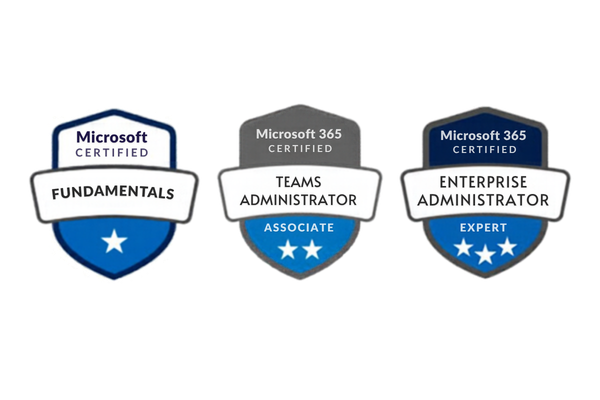 Tabush Group is Microsoft 365 certified in fundamentals, teams administrator, and enterprise administrator Tabush Group is Microsoft 365 certified in fundamentals, teams administrator, and enterprise administrator