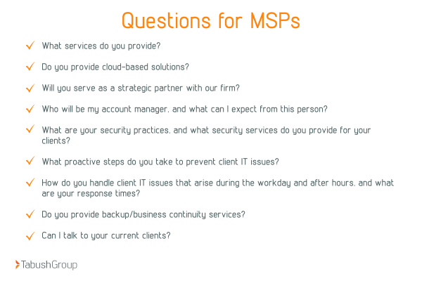 questions for msp