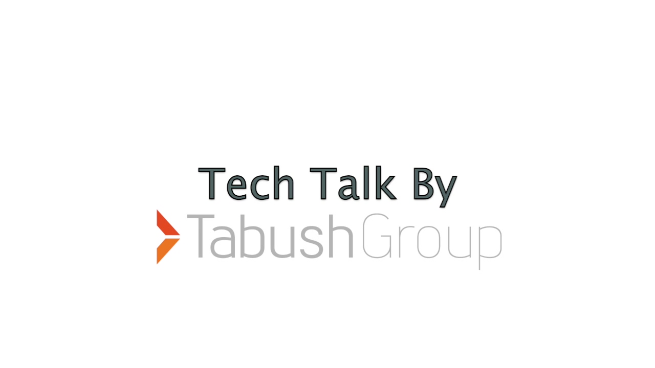 Tabush Group's Tech Talk Video Series - DaaS