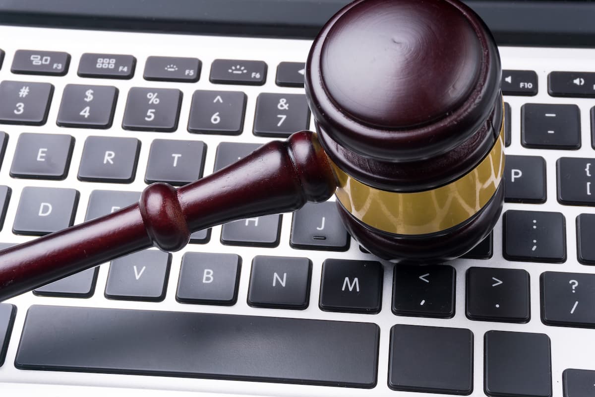 law gavel keyboard for Managed IT for Law Firms